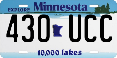 MN license plate 430UCC