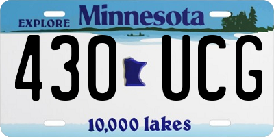 MN license plate 430UCG