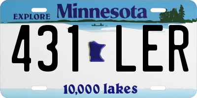 MN license plate 431LER