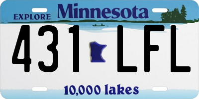 MN license plate 431LFL