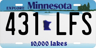 MN license plate 431LFS