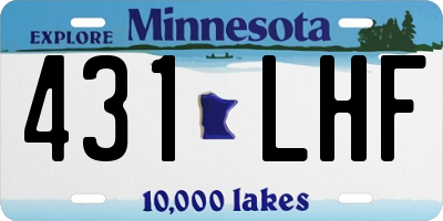 MN license plate 431LHF
