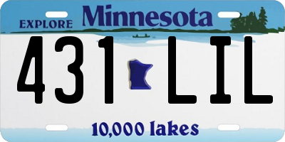 MN license plate 431LIL