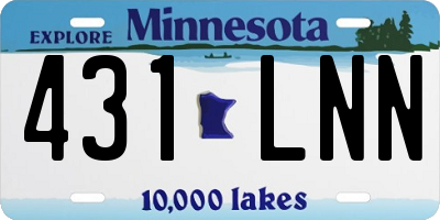 MN license plate 431LNN