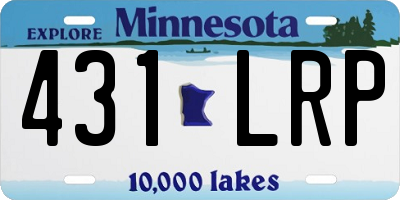 MN license plate 431LRP