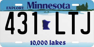 MN license plate 431LTJ