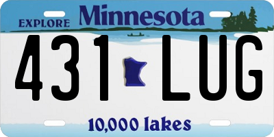 MN license plate 431LUG