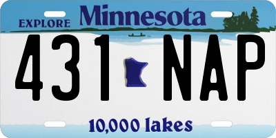 MN license plate 431NAP
