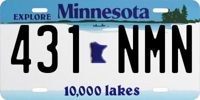 MN license plate 431NMN