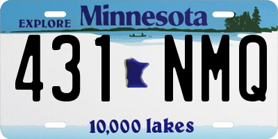 MN license plate 431NMQ