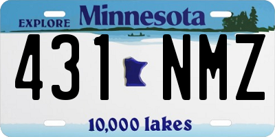 MN license plate 431NMZ