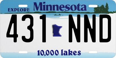 MN license plate 431NND