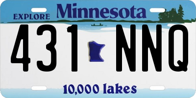 MN license plate 431NNQ