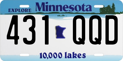 MN license plate 431QQD