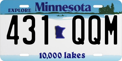 MN license plate 431QQM