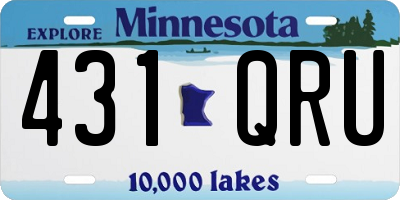 MN license plate 431QRU