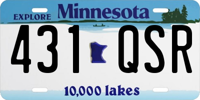MN license plate 431QSR