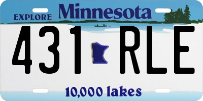 MN license plate 431RLE