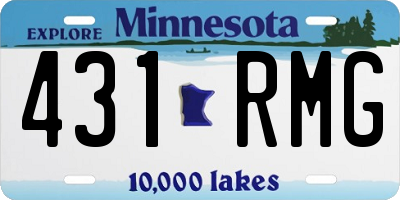 MN license plate 431RMG