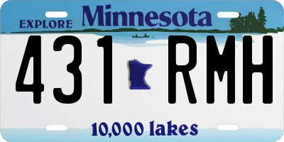 MN license plate 431RMH