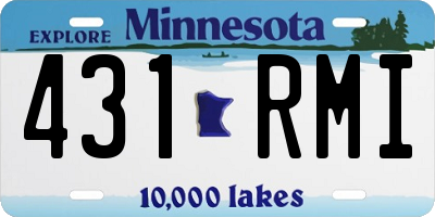 MN license plate 431RMI