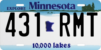 MN license plate 431RMT