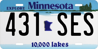 MN license plate 431SES