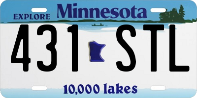 MN license plate 431STL