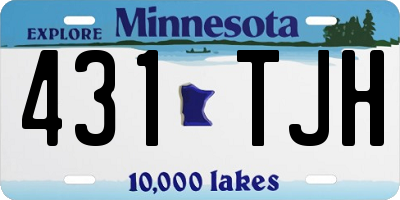 MN license plate 431TJH