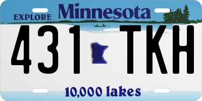 MN license plate 431TKH