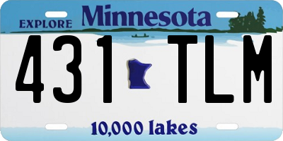 MN license plate 431TLM