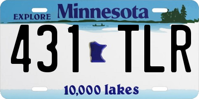 MN license plate 431TLR