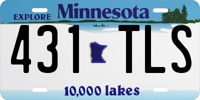 MN license plate 431TLS