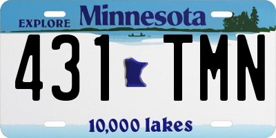 MN license plate 431TMN