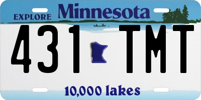 MN license plate 431TMT