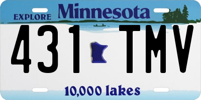 MN license plate 431TMV