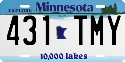 MN license plate 431TMY