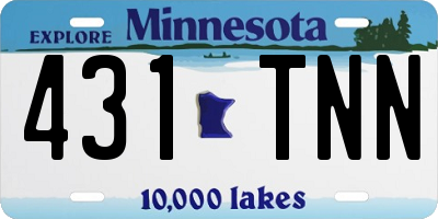 MN license plate 431TNN