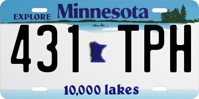 MN license plate 431TPH