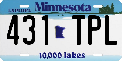 MN license plate 431TPL