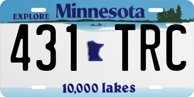 MN license plate 431TRC