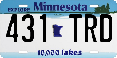 MN license plate 431TRD