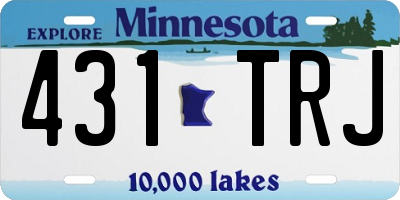 MN license plate 431TRJ