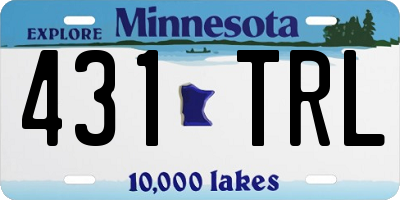 MN license plate 431TRL
