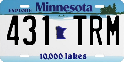 MN license plate 431TRM