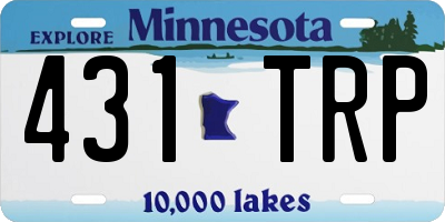 MN license plate 431TRP