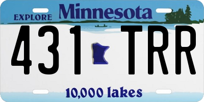 MN license plate 431TRR