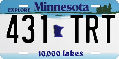 MN license plate 431TRT