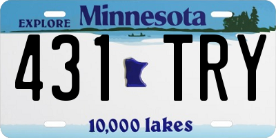 MN license plate 431TRY