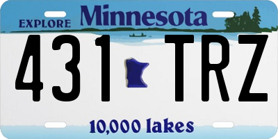 MN license plate 431TRZ